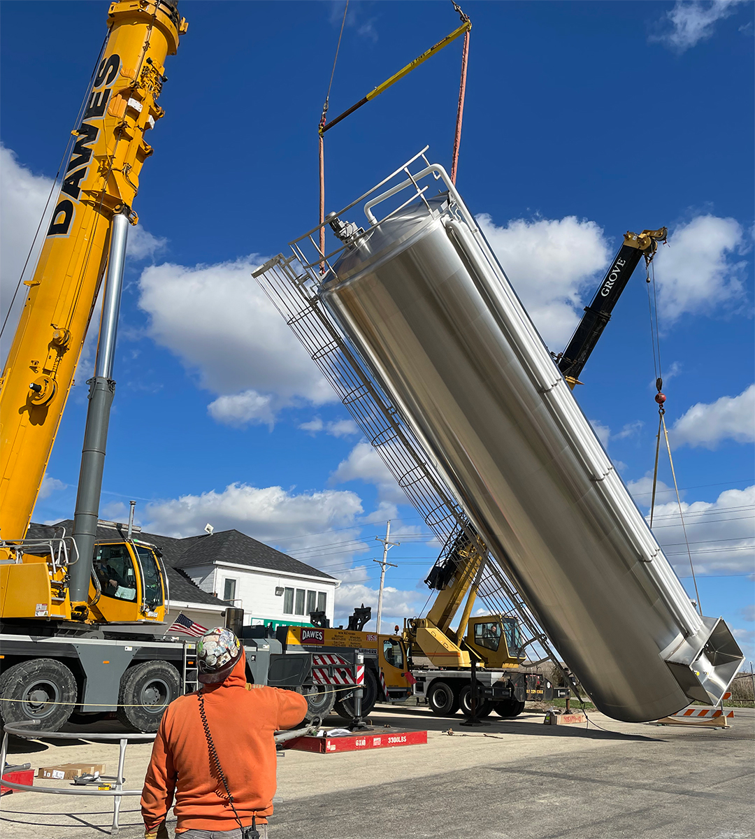 silo/tank installation
